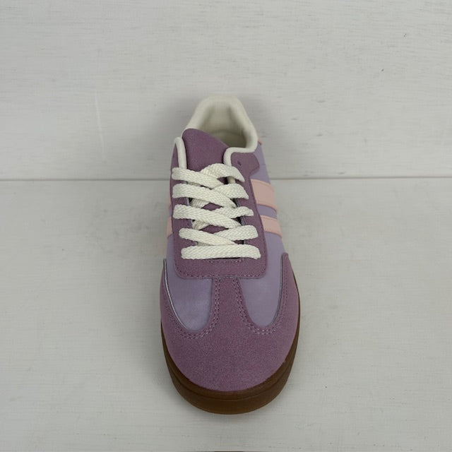 Retro sneakers met trendy look paars