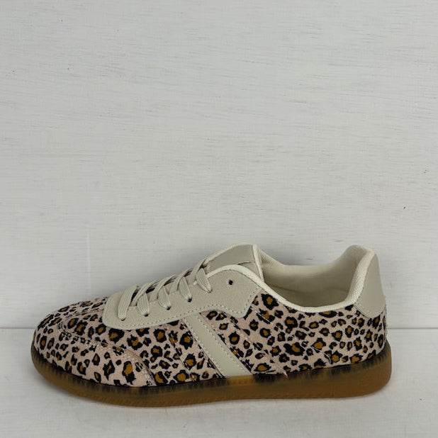 Lage retro sneakers panter