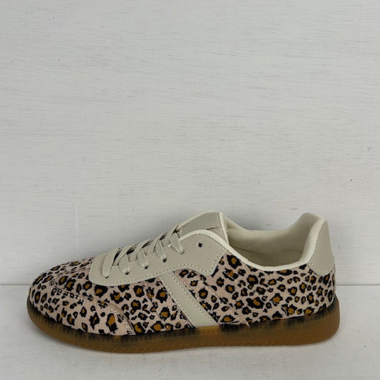 Lage retro sneakers panter