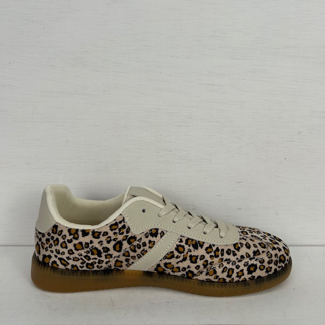 Lage retro sneakers panter