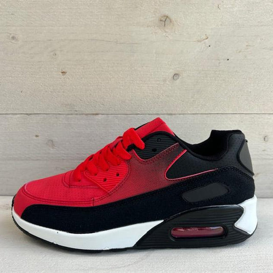 Air sneaker zwart rood (verkrijgbaar van maat 36 t/m 45)