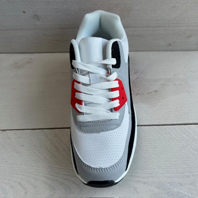 Air sneaker rood wit (verkrijgbaar van maat 36 t/m 45)