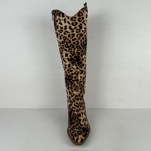 Hoge cowboylaars met trendy design panter