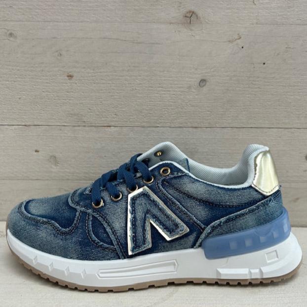 Leuke jeans sneaker donkerblauw