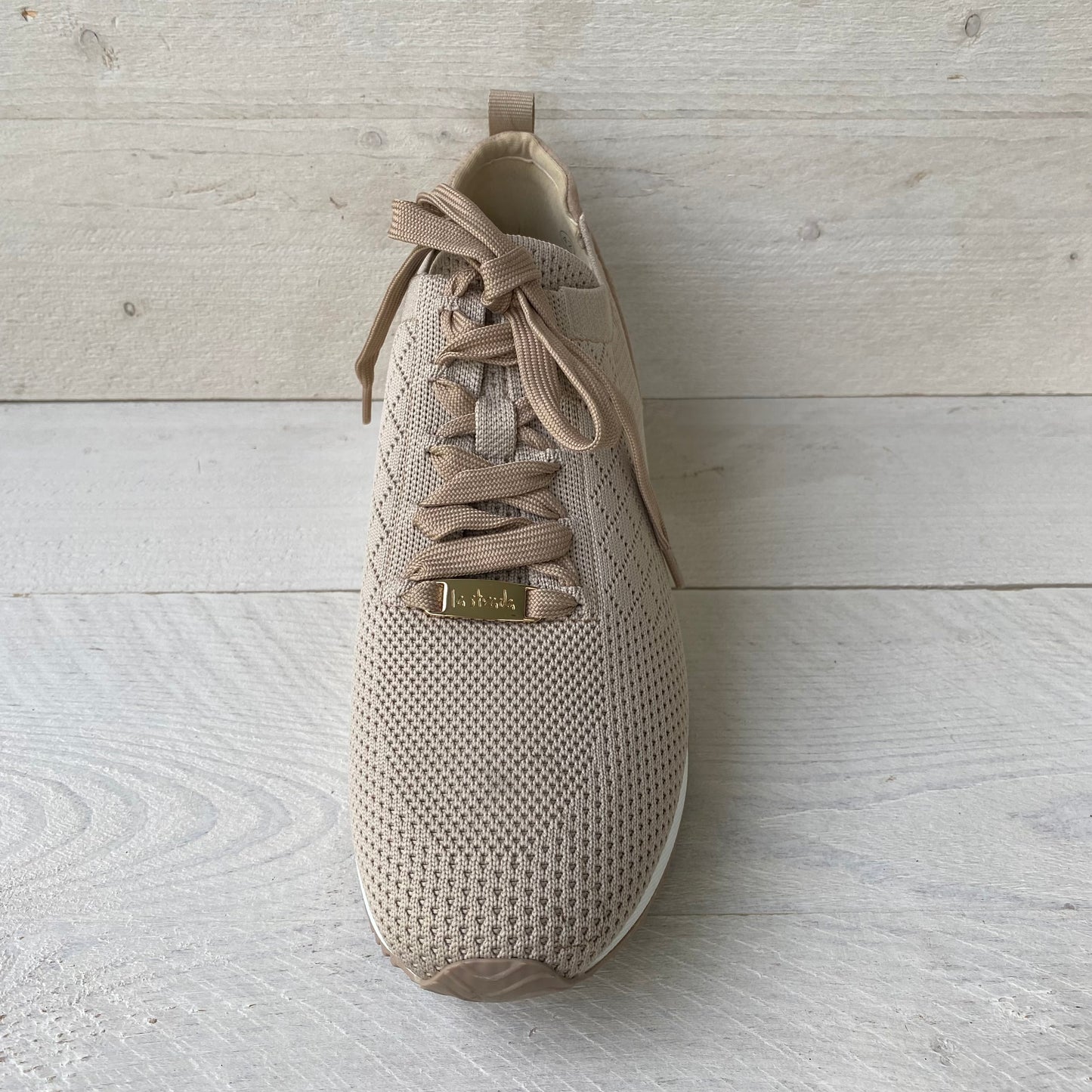 Lastrada knitted sneakers dk beige + micro 2103383