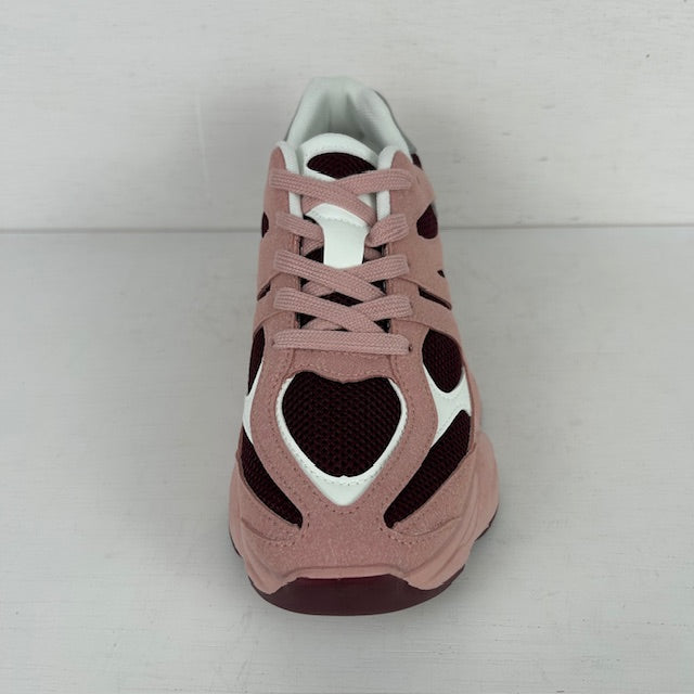 Sneakers met stoere zool roze