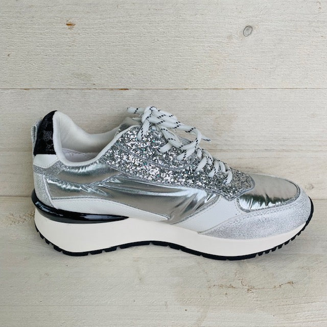 Lastrada sneakers silver cracked nylon 2203556
