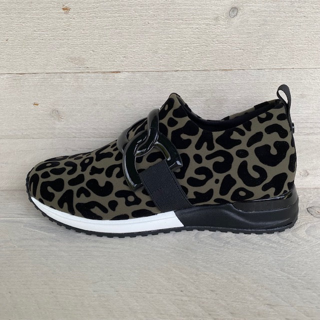 Lastrada sneakers kaki leopard 2203626