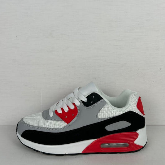 Gave air sneakers wit rood (verkrijgbaar van maat 36 t/m maat 45)