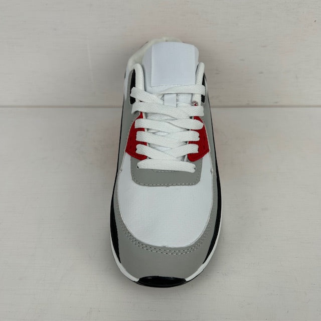 Air sneakers wit zwart rood (verkrijgbaar van maat 36 t/m maat 46)