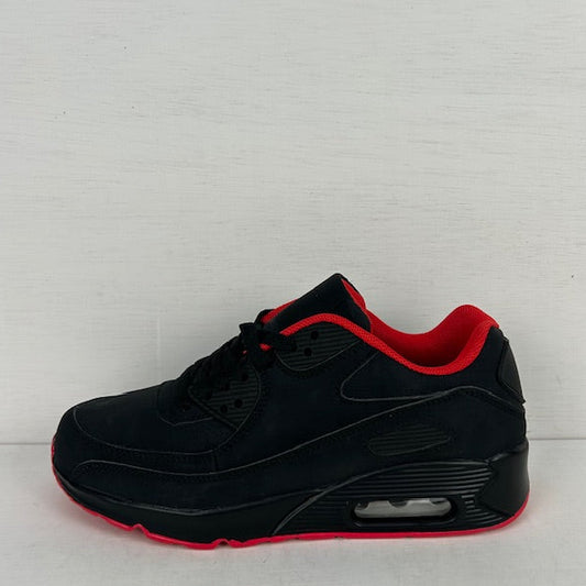 Air sneakers zwart rood (verkrijgbaar van maat 36 t/m maat 45)