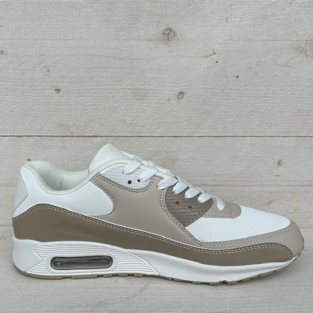 Air sneaker wit beige (verkrijgbaar van maat 40 t/m 45)