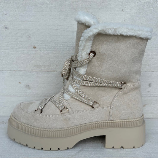 Teddy veterboots beige