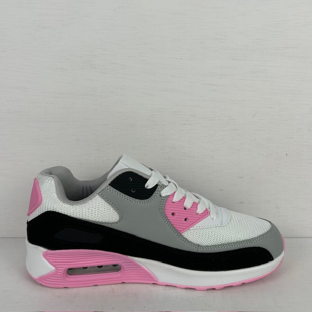 Gave nieuwe air sneakers wit grijs roze