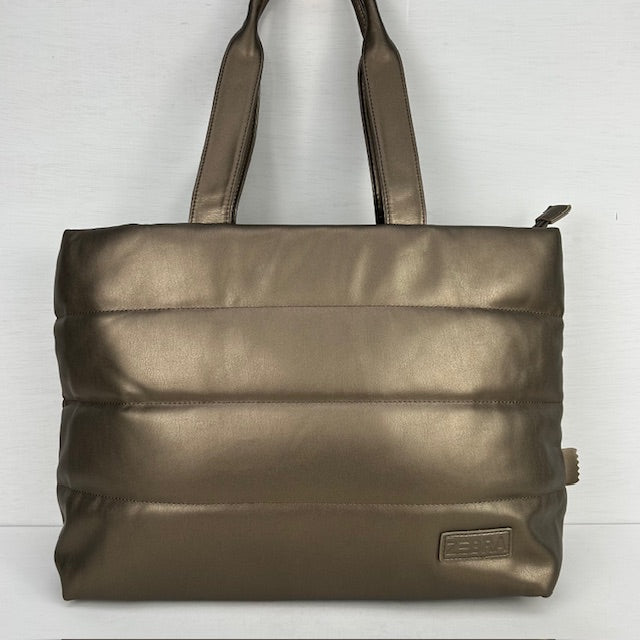 Leuke padded shopper brons