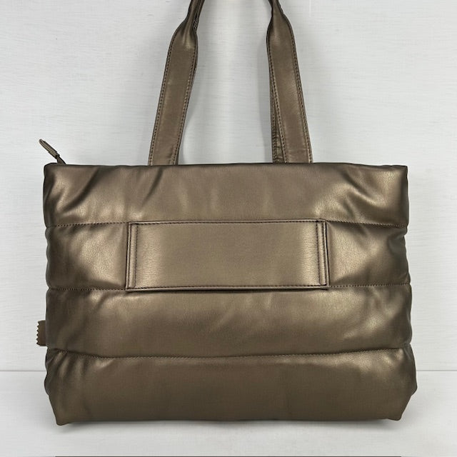 Leuke padded shopper brons