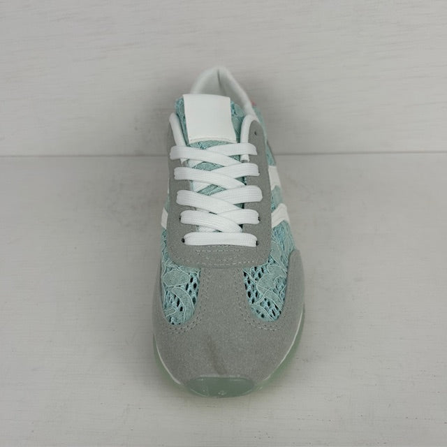 Sportieve sneakers met leuk design groen