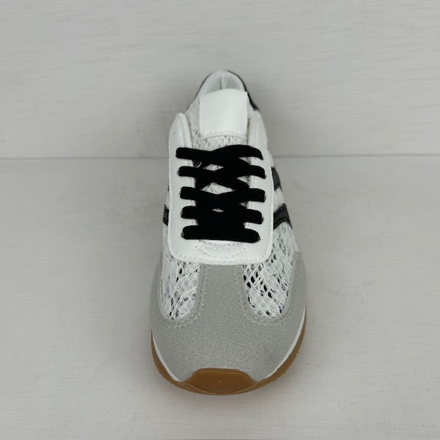 Sportieve sneakers met leuk design zwart wit