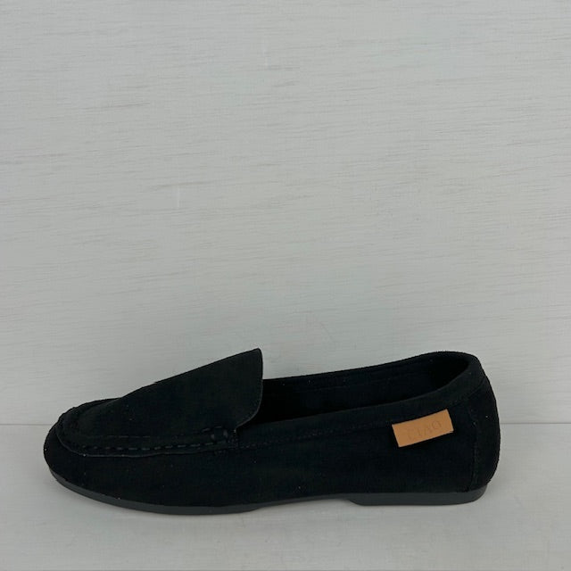 Geweldige suèdine instappers zwart