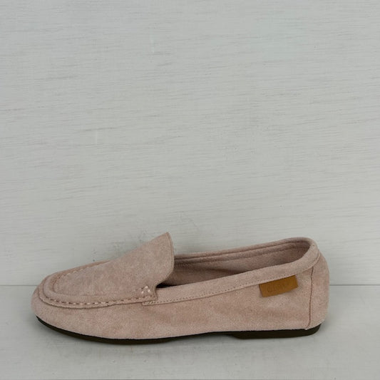 Geweldige suèdine instappers roze