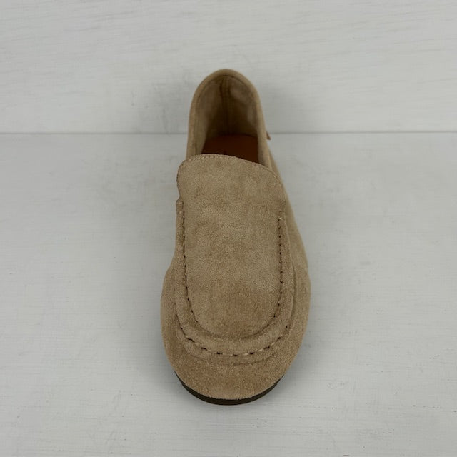 Geweldige suèdine instappers khaki