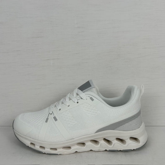 Sportieve sneakers met leuke zool wit