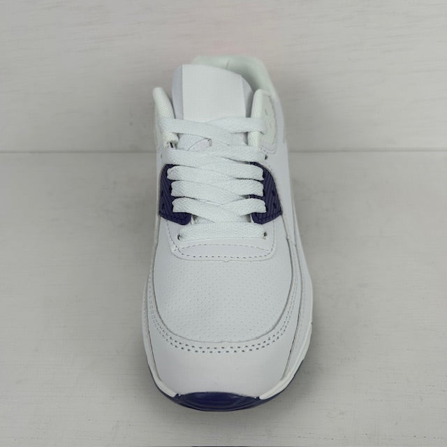 Leuke air sneakers wit paars