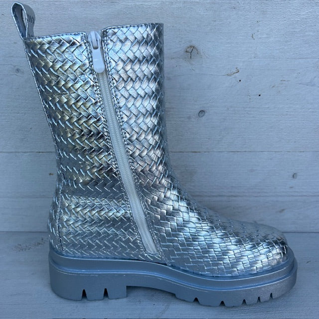 Trendy boots zilver