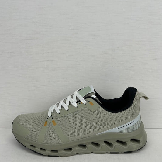 Sportieve sneakers met leuke zool groen