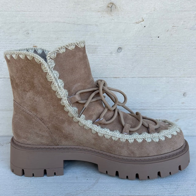 Suèdine winterboots khaki