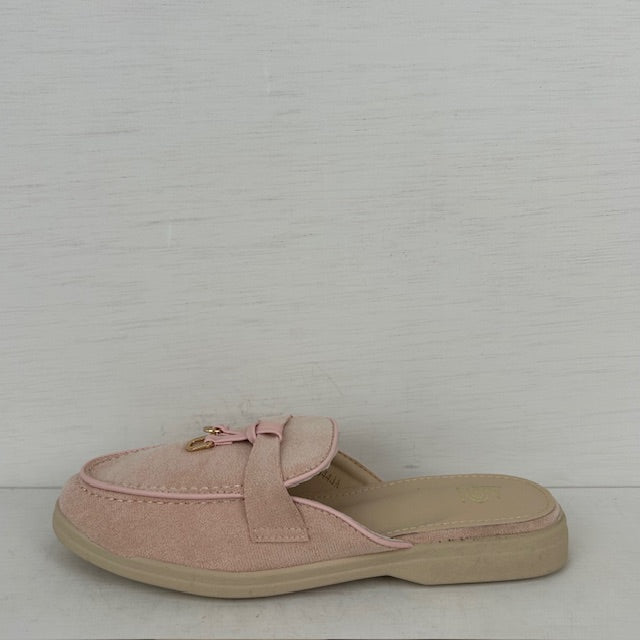 Leuke instap slippers roze