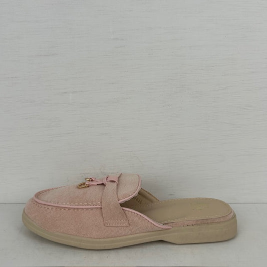 Leuke instap slippers roze