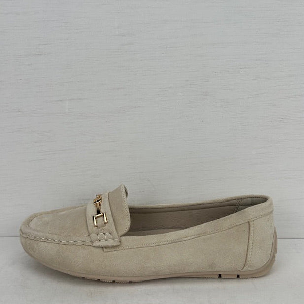Geweldige instappers met gouden detail beige