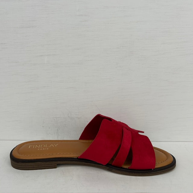 Slippers met leuk design rood