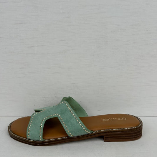 Geweldige zomerse slippers groen