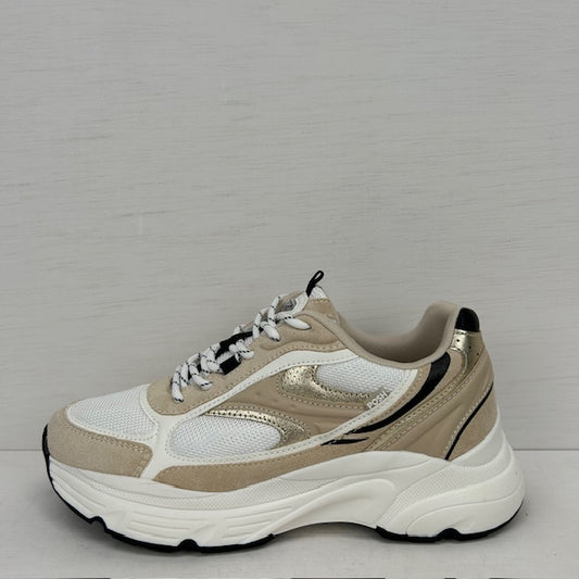 Posh by Poelman leuke sneakers black with beige combination