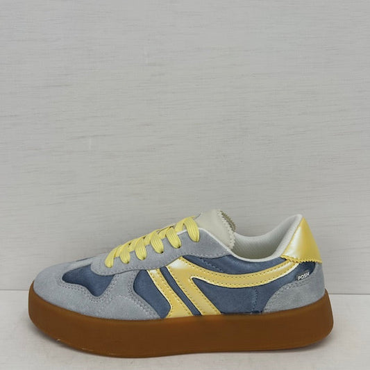 Posh by Poelman retro sneakers blue with combination