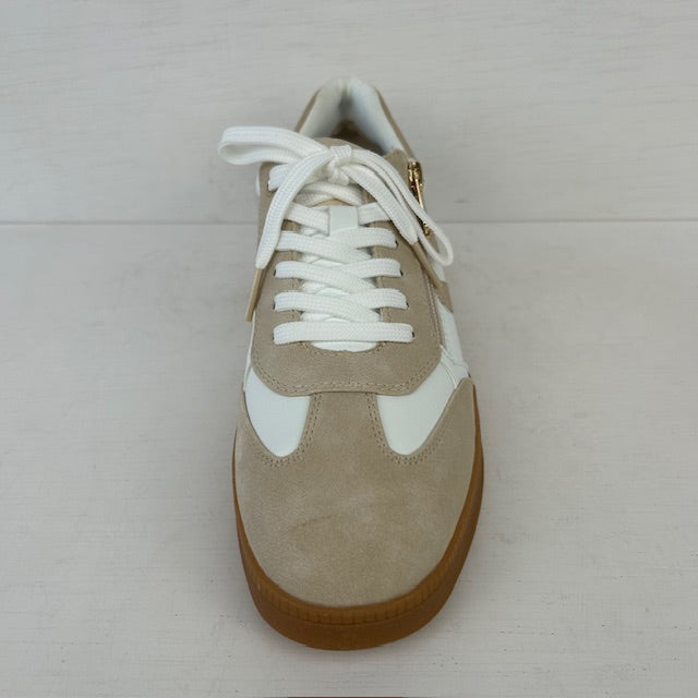 Marco Tozzi retro sneakers white gold