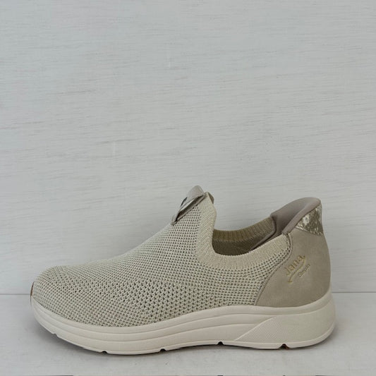 Jana step in sneakers beige goud