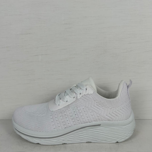 Sportieve sneakers met casual look wit