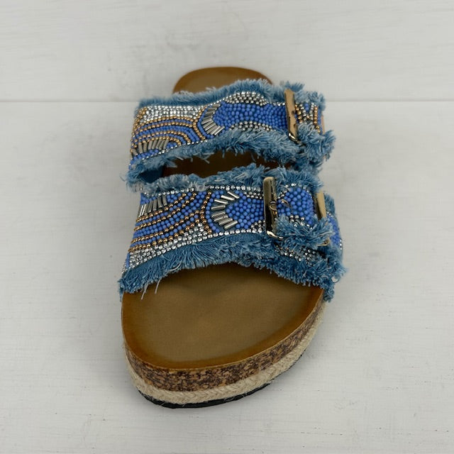 Geweldige zomerse sandalen blauw