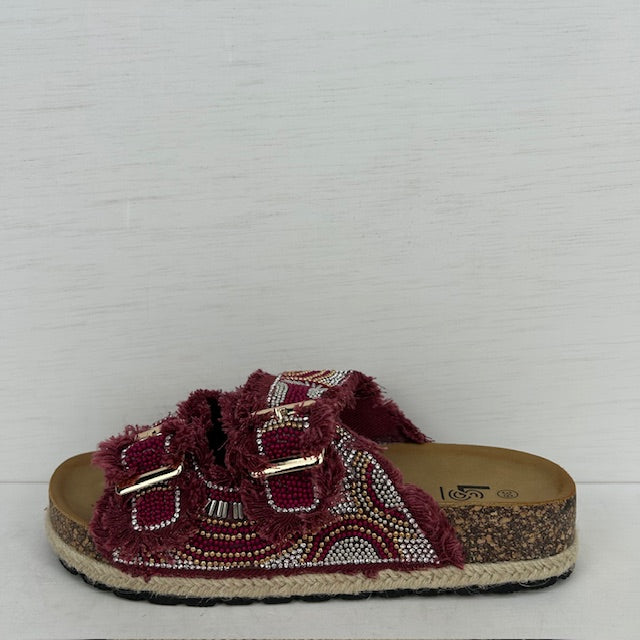 Geweldige zomerse sandalen rood