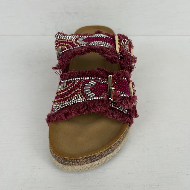 Geweldige zomerse sandalen rood