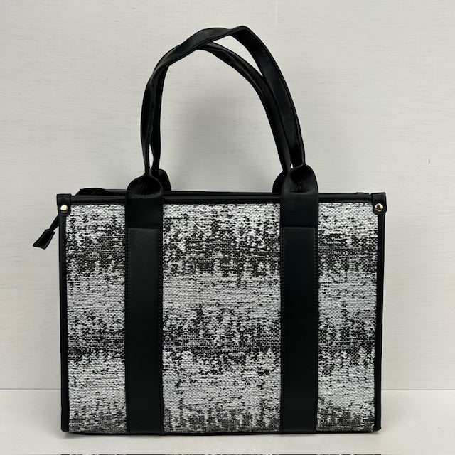Tote bag met gaaf design zwart