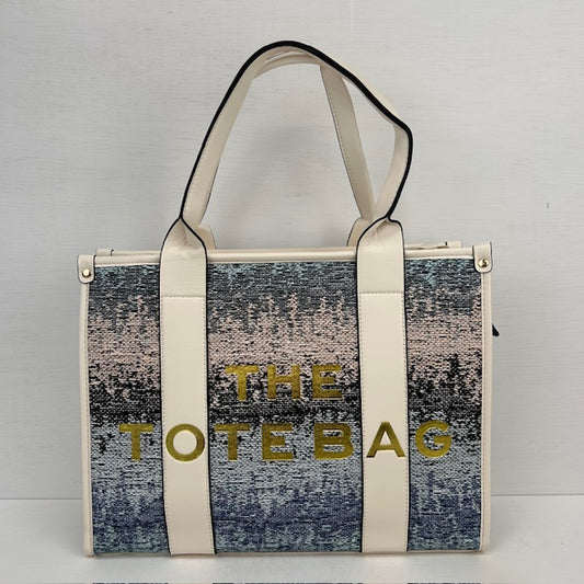 Tote bag met gaaf design beige