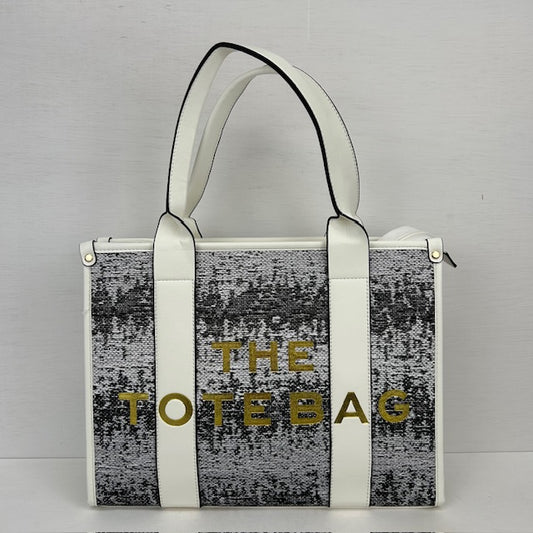 Tote bag met gaaf design wit