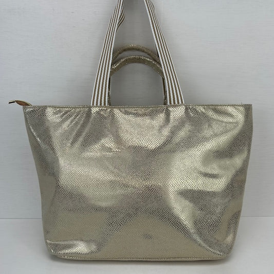 Metallic shopper goud