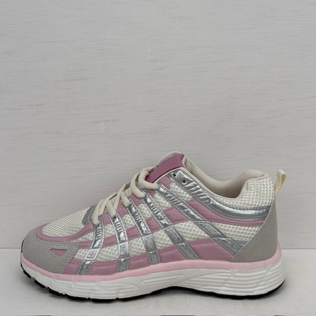 Leuke sneakers met sportieve look roze