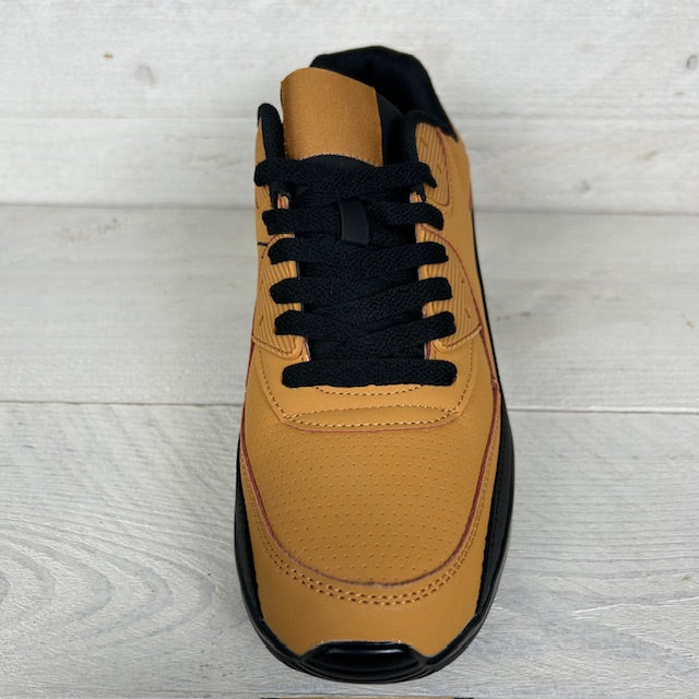 Air sneaker camel zwart (maat 40 t/m maat 45)