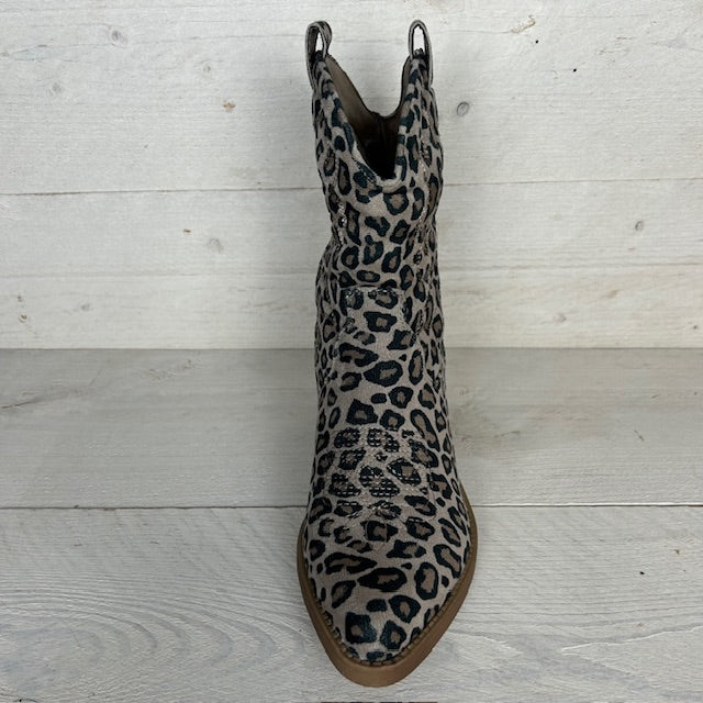 Leuk cowboylaarsje met leopard print